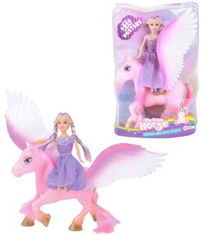 Toi-Toys Dream Horse Eenhoorn Pegasus met Tienerpop
