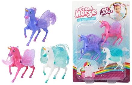 Toi-Toys Dream Horse Mini Eenhoorn, 3st.