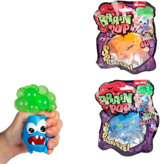 Toi-Toys Fun Knijpfiguur -Brain Pop- 4ass verschillende