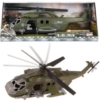 Toi-Toys gevechtshelikopter groen 20 cm