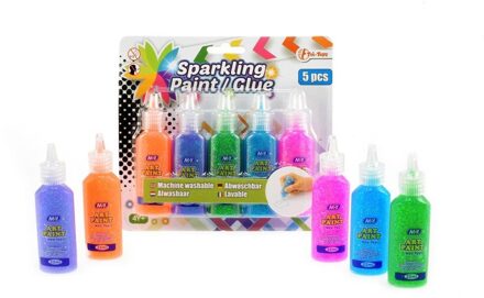 Toi-Toys Glitterlijmtubes 5 Stuks