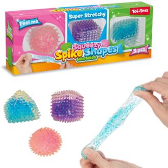 Toi-Toys Knijpfiguren geometrisch 4cm 3st verschillende