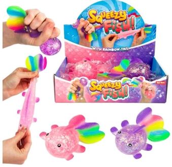 Toi-Toys Knijpvis Sugar Glitter rekbaar verschillende