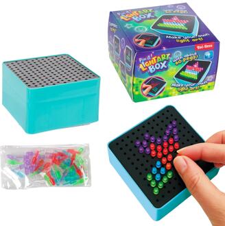 Toi-Toys Kunstkubus Pin It met licht (diy) blauw