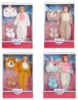 Toi-Toys Lauren Tienerpop Onesie met accessoires verschillende