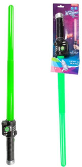 Toi-Toys Lichtzwaard - groen - 62 cm - kunststof - uitschuifbaar - licht en geluid
