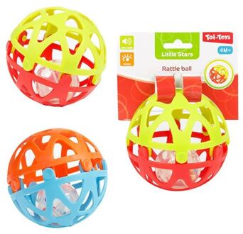 Toi-Toys Little Stars Baby open rammelbal 10cm multi