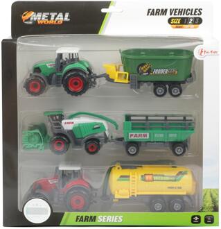 Toi-Toys METAL Landbouw set 6-delig groen