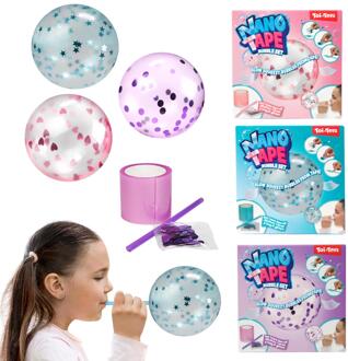 Toi-Toys Nano tape Bubble met glitters (diy) 3ass verschillende