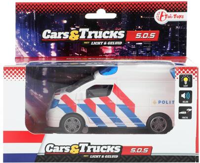 Toi-Toys Politiebusje frictie + licht en geluid