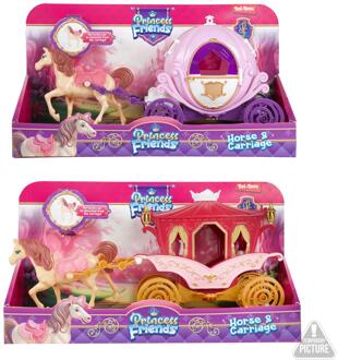 Toi-Toys PRINCESS Paard met koets roze