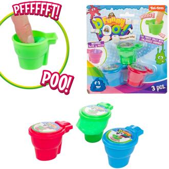 Toi-Toys Scheetputty in mini toilet 3st op kaart verschillende