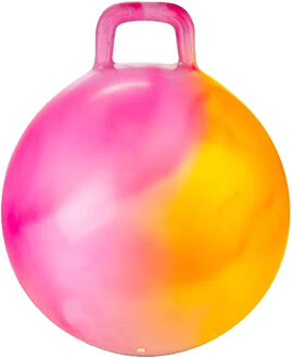 Toi-Toys Skippybal marble - oranje/roze - D45 cm - buitenspeelgoed voor kinderen
