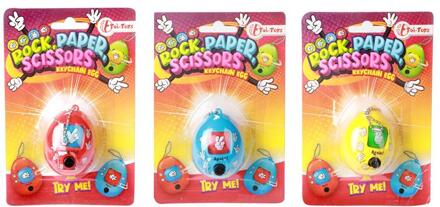 Toi-Toys Sleutelhanger Steen-papier-schaar verschillende
