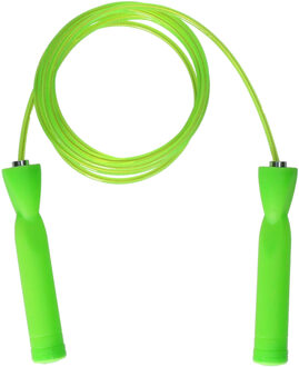 Toi-Toys Springtouw - groen - 280 cm - met kunststof handvatten