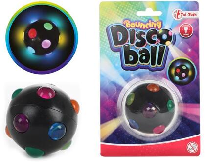 Toi Toys Stuiterbal Disco 5,5cm + licht Multikleur