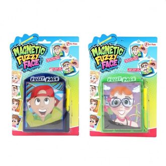 Toi-Toys tekenbord Magnetic Fuzzy Face junior rood 2-delig