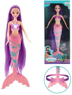 Toi-Toys tienerpop Mermaid meisjes 36 cm roze