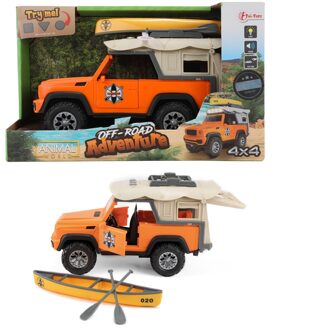 Toi-Toys Toi Toys Auto 4x4 + daktent met kano