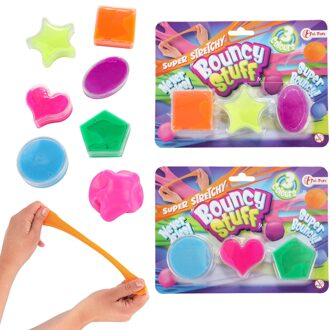 Toi-Toys Toi Toys Bouncing putty 3 stuks op kaart verschillende