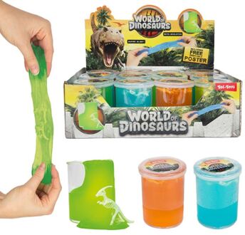 Toi-Toys Toi Toys Dino putty met skelet verschillende