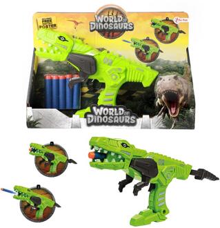 Toi-Toys Toi Toys Dinopistool met 5 foampijlen Multikleur