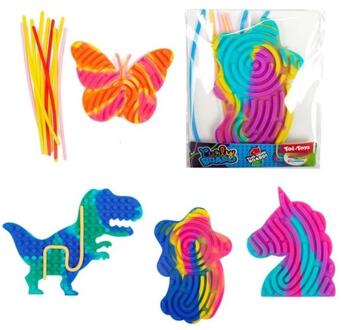 Toi-Toys Toi Toys Fun Figurenplaat Curly Board Mini Met 10x Sliert