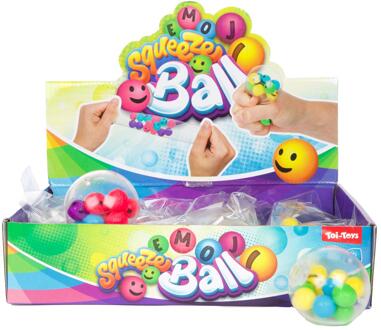 Toi-Toys Toi Toys FUN Knijpbal met emoji 5cm verschillende