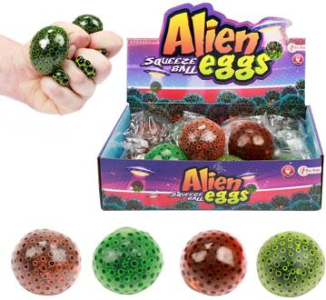 Toi-Toys Toi Toys Knijpbal Alien ei met parels verschillende