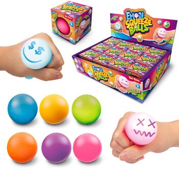 Toi-Toys Toi Toys Knijpbal emoji 6cm verschillende
