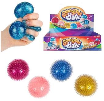 Toi-Toys Toi Toys Knijpbal met glitter Ø8cm verschillende