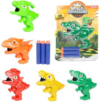 Toi-Toys Toi Toys Mini dinopistool met 3 pijltjes multi