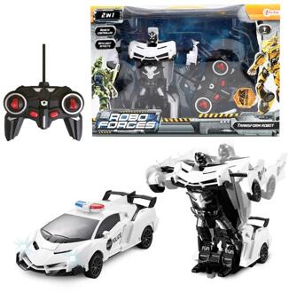 Toi-Toys Toi Toys Roboforces Veranderrobot Met Licht Politieauto R-C