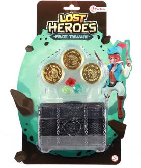 Toi-Toys Toi Toys Schatkist Piraat met munten grijs