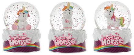 Toi-Toys Toi Toys Sneeuwbol eenhoorn Ø6,5xh9cm wit