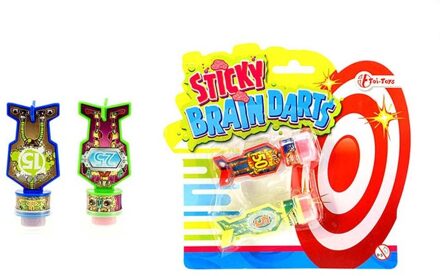 Toi-Toys Toi Toys Sticky figuur dart op kaart