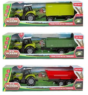 Toi-Toys Toi Toys Tractor met trailer 10cm verschillende