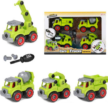 Toi-Toys & Trucks Bouwvoertuigen met Schroevendraaier