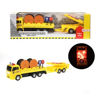 Toi-Toys Vrachtwagen verkeershulp 30 cm Geel
