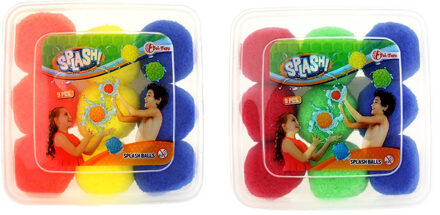 Toi-Toys Waterspeelgoed splash ballen - 18 stuks - herbruikbare waterballonen - zomer speelgoed