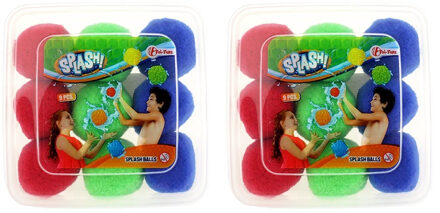 Toi-Toys Waterspeelgoed splash ballen - 18 stuks - herbruikbare waterballonen - zomer speelgoed
