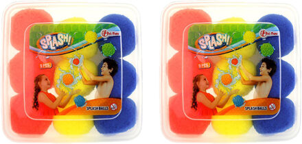 Toi-Toys Waterspeelgoed splash ballen - 18 stuks - herbruikbare waterballonen - zomer speelgoed