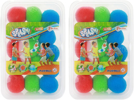 Toi-Toys Waterspeelgoed splash ballen - 30 stuks - herbruikbare waterballonen - zomer speelgoed