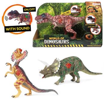 Toi-Toys World of Dinosaurs Triceratops, Beweegbare met Geluid