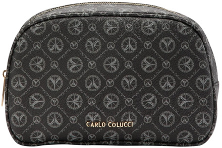 Toilet Bags Carlo Colucci , Black , Heren - ONE Size