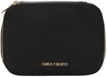 Toilet Bags Carlo Colucci , Black , Unisex - ONE Size