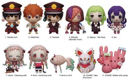 Toilet-Bound Hanako-kun 3D PVC Bag Clips Series 2 Display (24)