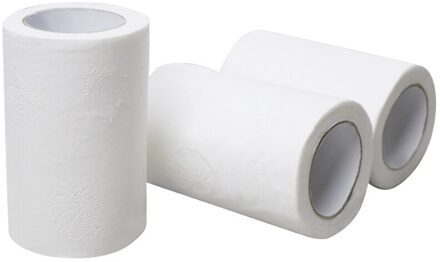 Toilet Paper 4 Layers Thickened Tough Durable Soft Paper Towels Tissue Bathroom Prank Paper Tissue Rolling Paper