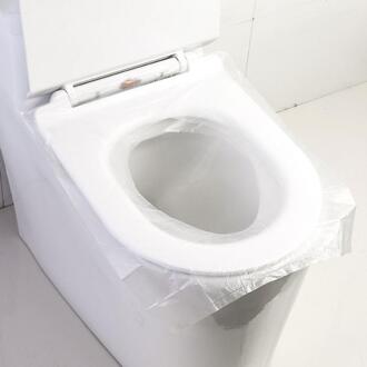 Toilet Seat Cover 50pcs Wegwerp Waterdichte Toilet Seat Cover Pad Mat voor Zwangere Vrouwen Camping Reizen
