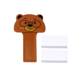 Toilet Seat Cover Lifter Opvouwbare Wc Closestool Seat Handvat Met Lijm Sanitaire Seat Cover Draagbare Lifting Apparaat Bruin